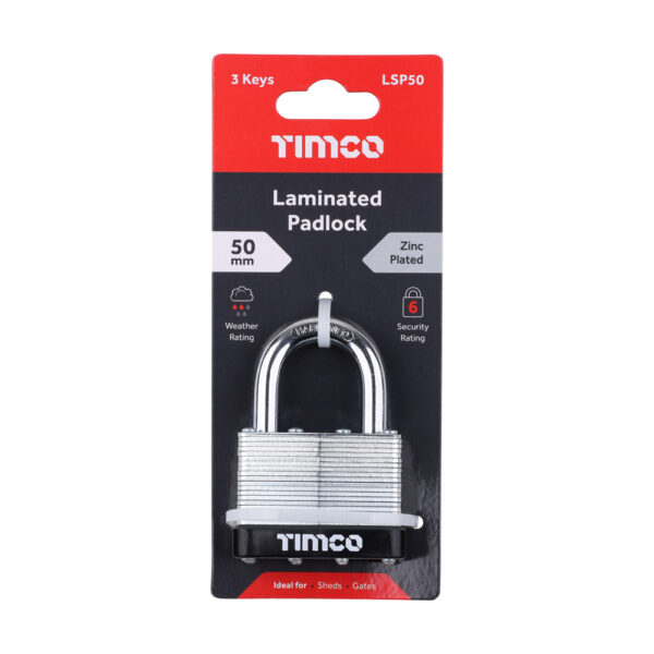 Stacked from 4 images. Method=B (R=8,S=4) Laminated Padlock 50mm