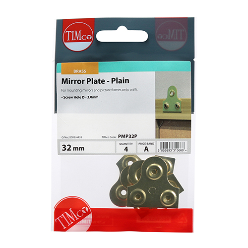PMP32P_w2.jpg Mirror Plates - Plain - Electro Brass 32mm