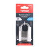 Stacked from 3 images. Method=B (R=8,S=4) Stainless Steel Padlock 50mm