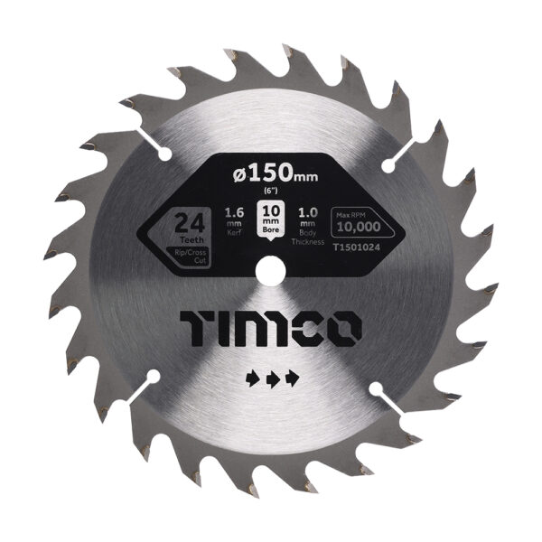 TCT Cordless Trim Sawblades 165 x 10 x 24T