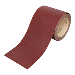 Sandpaper Roll Red P120 115mm x 10m