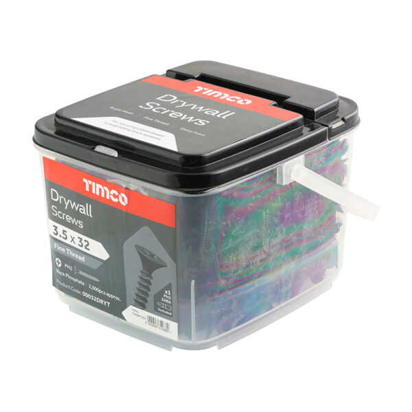 Drywall Screw PH2 Fine Black-3.5 x 32