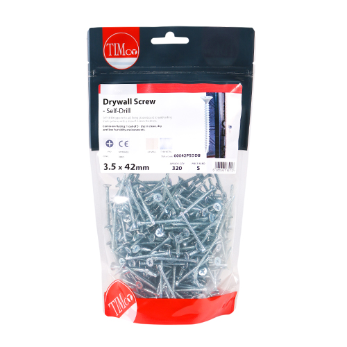S/Drill Drywall Screw PH2 -BZP-3.5 x 42