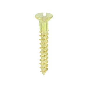 Brass Timber Screw SLOT CSK-6 x 1