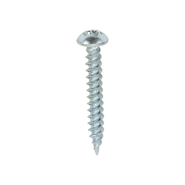 Twin Woodscrew PZ2 RND Zinc-6 x 1