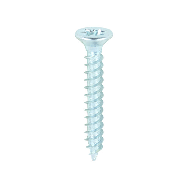 Twin Woodscrew PZ2 CSK Zinc-6 x 1