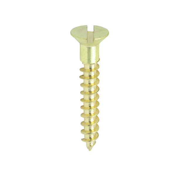 00071CBS_w1.jpg Brass Timber Screw SLOT CSK-7 x 1