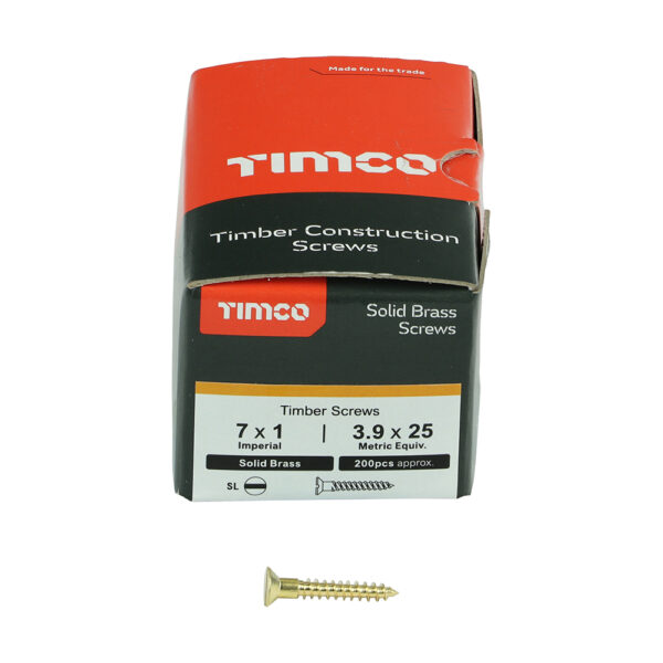 00071CBS_w3.jpg Brass Timber Screw SLOT CSK-7 x 1