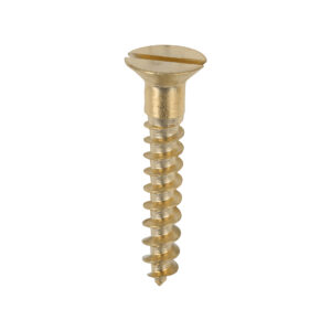 Brass Timber Screw SLOT CSK-8 x 1