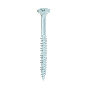 Twin Woodscrew PZ2 CSK Zinc-8 x 2