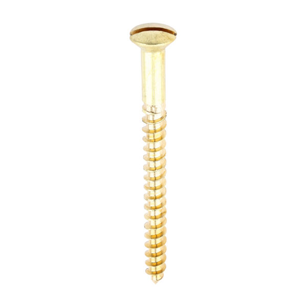 Brass Timber Screw SLOT R CSK-8 x 2