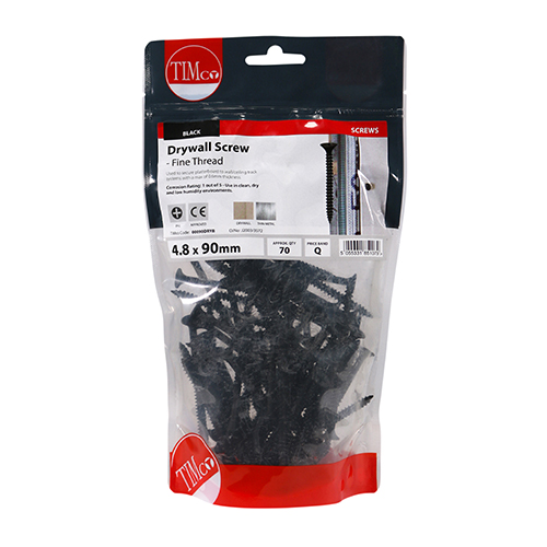 00090DRYB_w2.jpg Drywall Screw PH2 - BLK-4.8 x 90