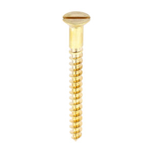 Brass Timber Screw SLOT CSK-10 x 2