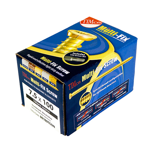 00130TCON_w2.jpg Multi-Fix Concrete Screw - ZYP-7.5 x 130