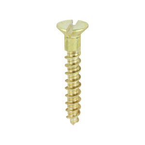 Brass Timber Screw SLOT CSK-4 x 3/4
