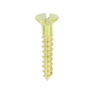 Brass Timber Screw SLOT CSK-4 x 5/8