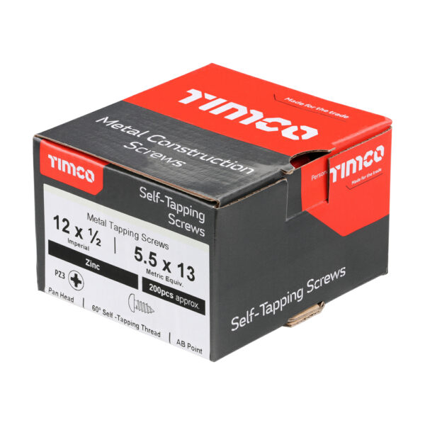 Stacked from 6 images. Method=B (R=8,S=4) S/Tapping Screw PZ3 PAN Zinc-12 x 1/2