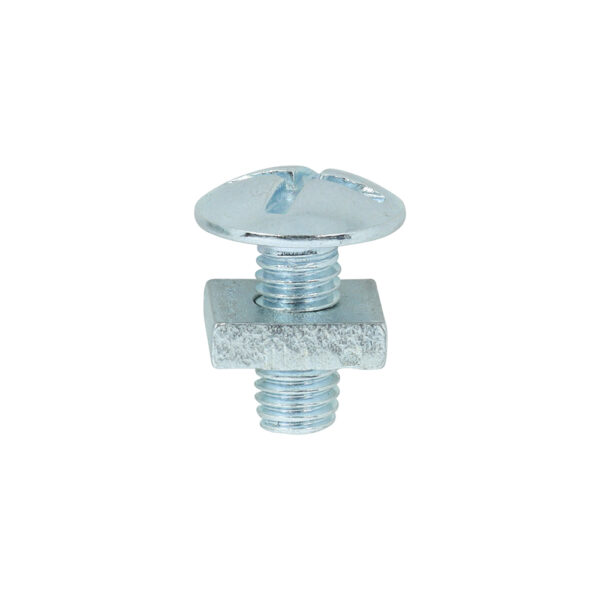 Roofing Bolt & SQ Nut Zinc-M5 x 12