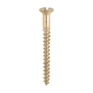Brass Timber Screw SLOT CSK-6 x 1 1/2