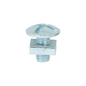 Roofing Bolt & SQ Nut Zinc-M6 x 12