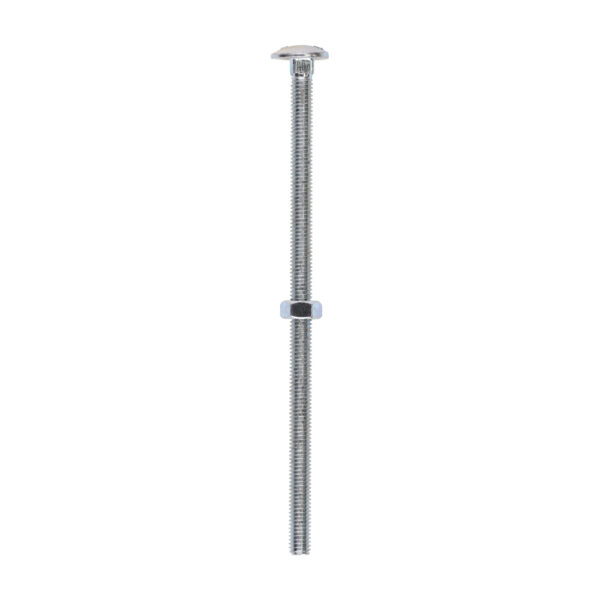 06130CB_w1.jpg Carriage Bolt & Hex Nut - BZP-M6 x 130