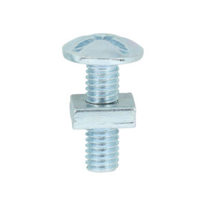Roofing Bolt & SQ Nut Zinc-M6 x 20