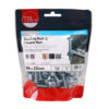 Roofing Bolt & SQ Nut - BZP-M6 x 25