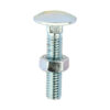 Carriage Bolt & Hex Nut - BZP-M6 x 30