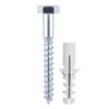 Coach Screw & Nylon Plugs-6.0 x 80