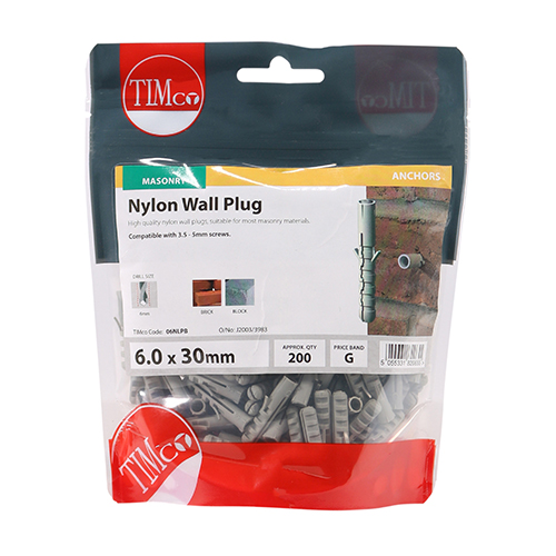 06NLPB_w2.jpg Nylon Plug-6.0 x 30