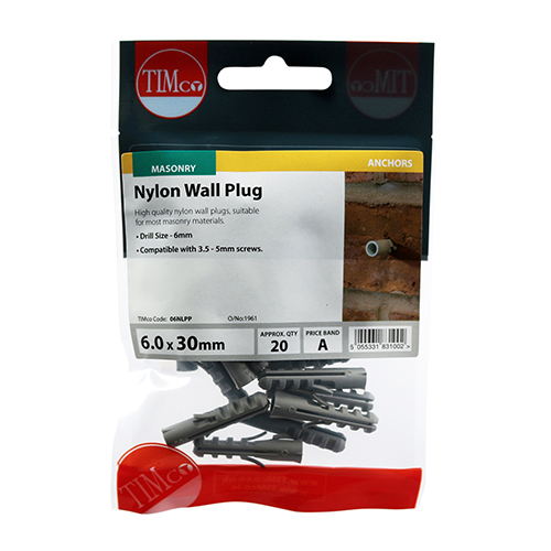 Nylon Plug-6.0 x 30
