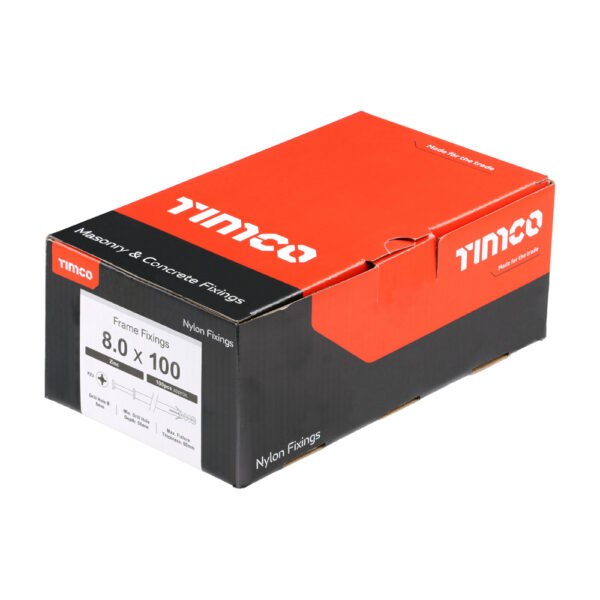 Nylon Frame Fixing - BZP-8.0 x 100