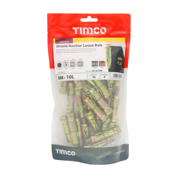 Shield Anchor Loose Bolt - ZYP-M8:10L (M8 x 60)