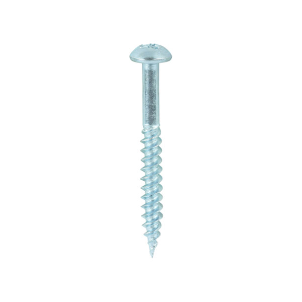 Twin Woodscrew PZ2 RND Zinc-8 x 1 1/2