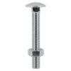 Carriage Bolt & Hex Nut -A2 SS-M8 x 130