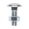 Carriage Bolt & Hex Nut - BZP-M8 x 25