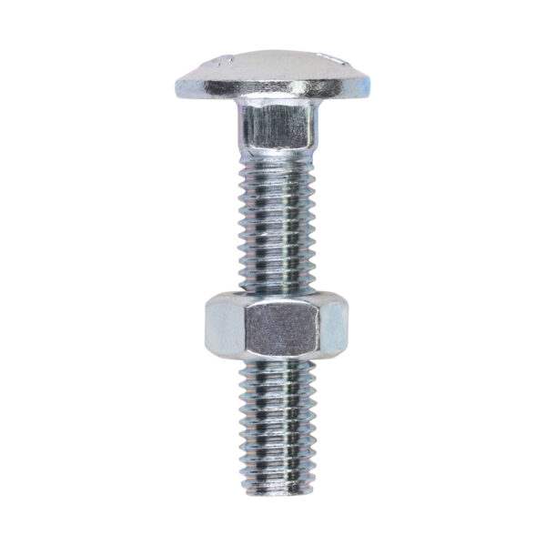 0840CB_w1.jpg Carriage Bolt & Hex Nut - BZP-M8 x 40