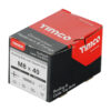 Roofing Bolt & SQ Nut Zinc-M8 x 40