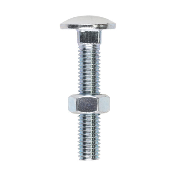 0845CB_w1.jpg Carriage Bolt & Hex Nut - BZP-M8 x 45