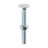 Carriage Bolt & Hex Nut - BZP-M8 x 65