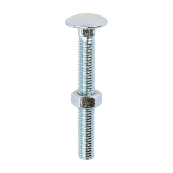 Carriage Bolt & Hex Nut - BZP-M8 x 65