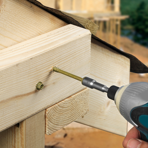 Timber Frame Screw HEX Green-6.7 x 100