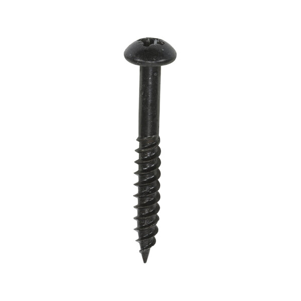 Blackjax Screw PZ2 RND Black-10 x 1 1/2