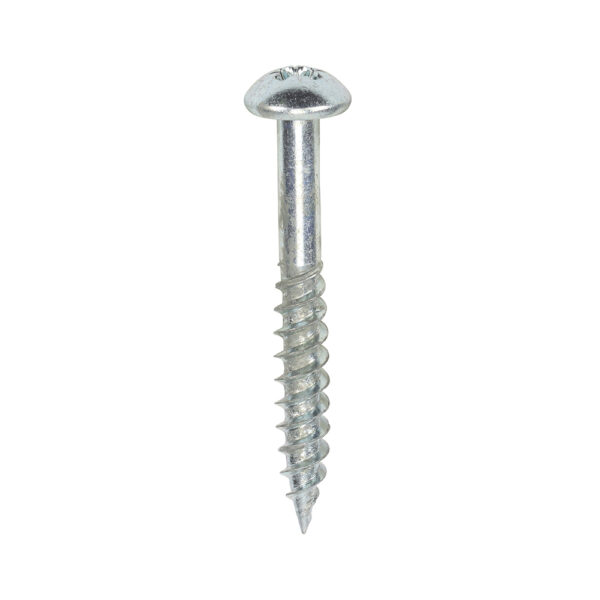 Twin Woodscrew PZ2 RND Zinc-10 x 1 1/2