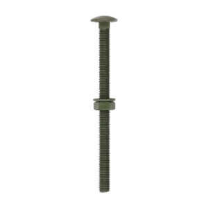 Carriage Bolt,Nut & Washer-GRN-M10 x 150