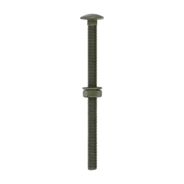 Carriage Bolt,Nut & Washer-GRN-M10 x 150