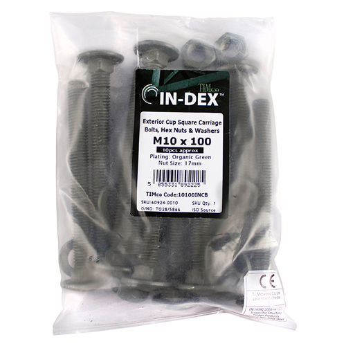 10160INCB_w2.jpg Carriage Bolt,Nut & Washer-GRN-M10 x 160