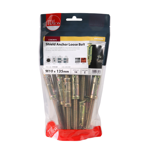 Shield Anchor Loose Bolt - ZYP-M10:75L (M10 x 135)