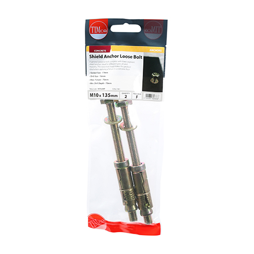 Shield Anchor Loose Bolt - ZYP-M10:75L (M10 x 135)