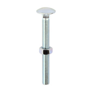 Carriage Bolt & Hex Nut - BZP-M12 x 120